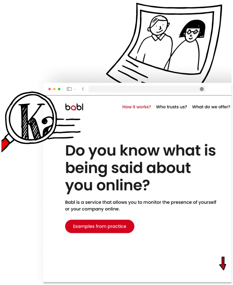 Screenshot of Babl website