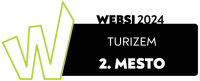 Award logo Nagrada Websi 2024  - 2. mesto v kategoriji Turizem